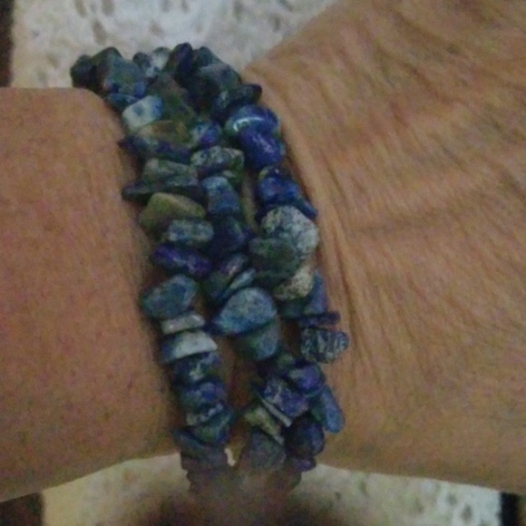 Denim blue lapis nugget bracelet NWT‎ - Picture 4 of 4